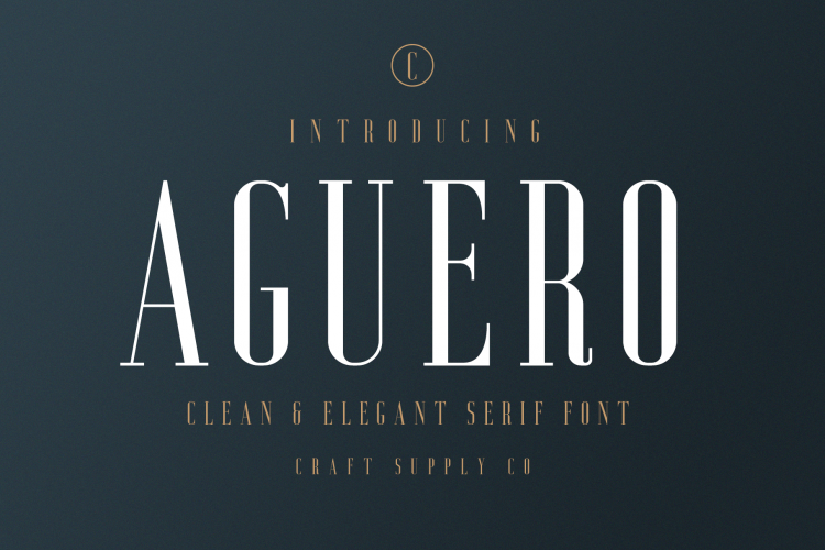 Aguero Serif - Clean & Elegant Font