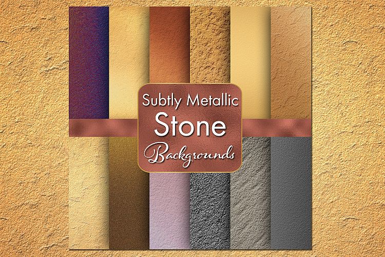 Subtly Metallic Stone Backgrounds