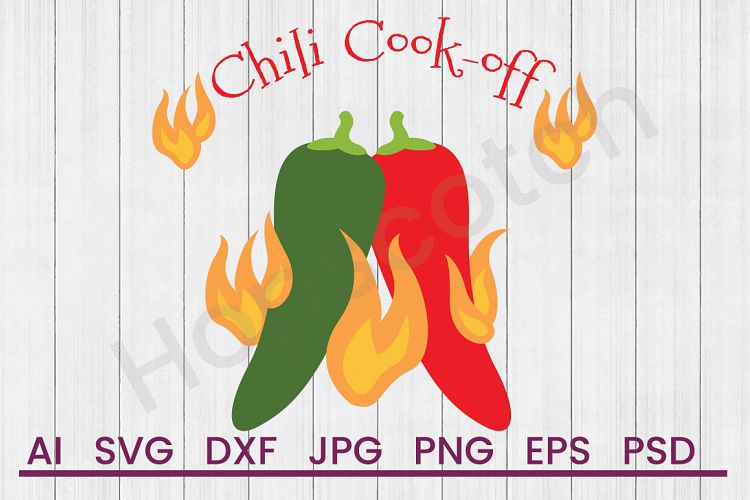 Chili Peppers SVG, Cook Off SVG, DXF File, Cuttatable File