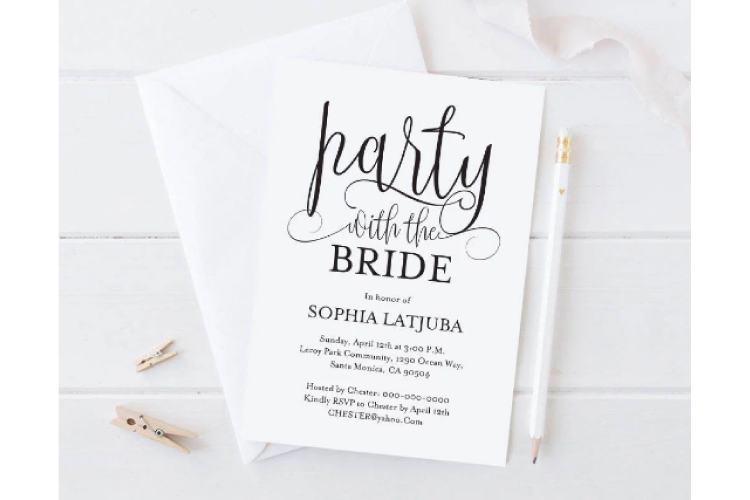 Bachelorette Party Template