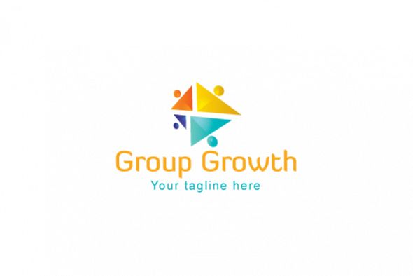 Group Growth - Geometrical Stock Logo Template for Various example image 1