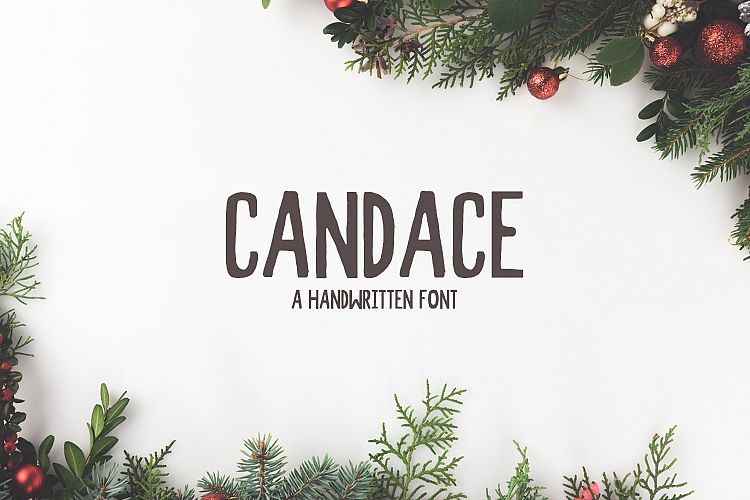 Candace A Handwritten Font + Bonus