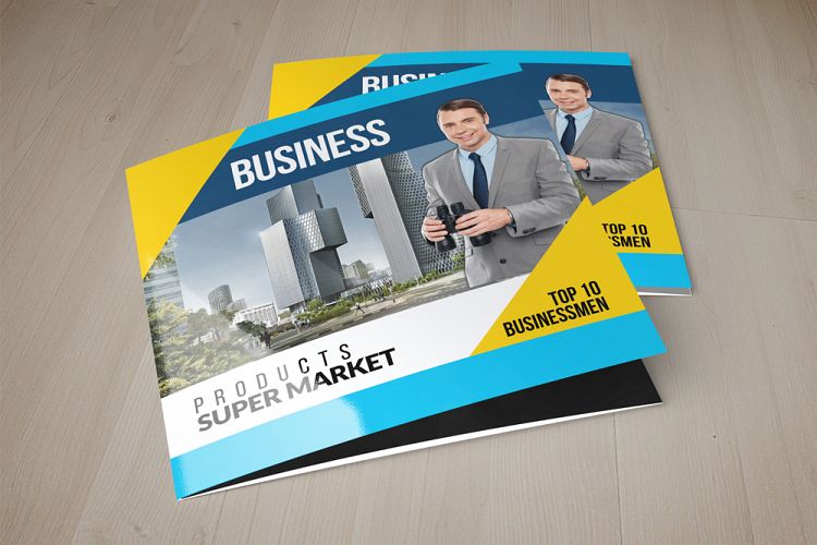 Business Industry Square Trifold Brochures