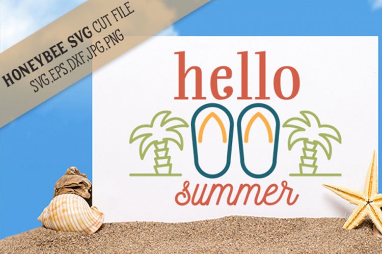 Hello Summer SVG Cut File