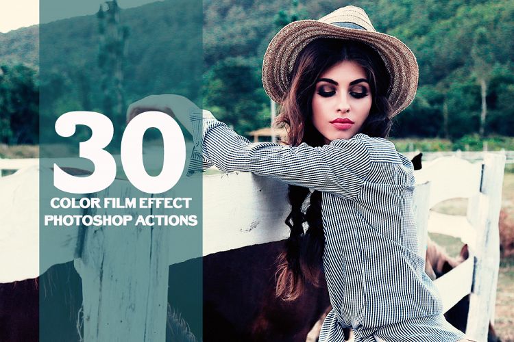 30 Color Film Effect Photoshop Actions Collection (Action for photoshop CS5,CS6,CC)