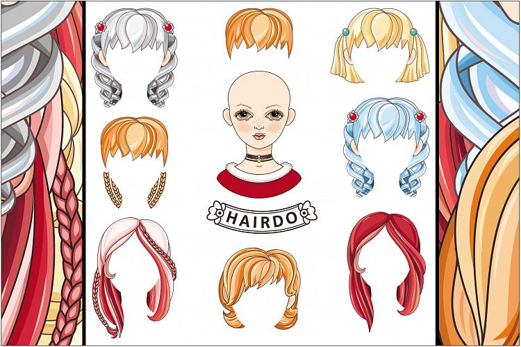 Hair KREATOR. Girl. Avatar. 