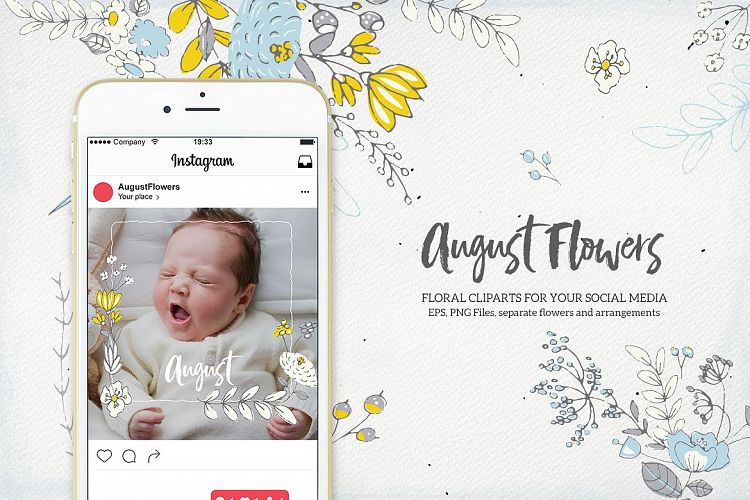 August Flowers for Instagram
