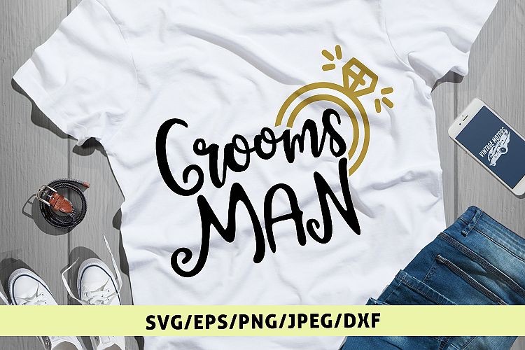 Grooms Man - Weddings SVG EPS DXF PNG Cutting Files