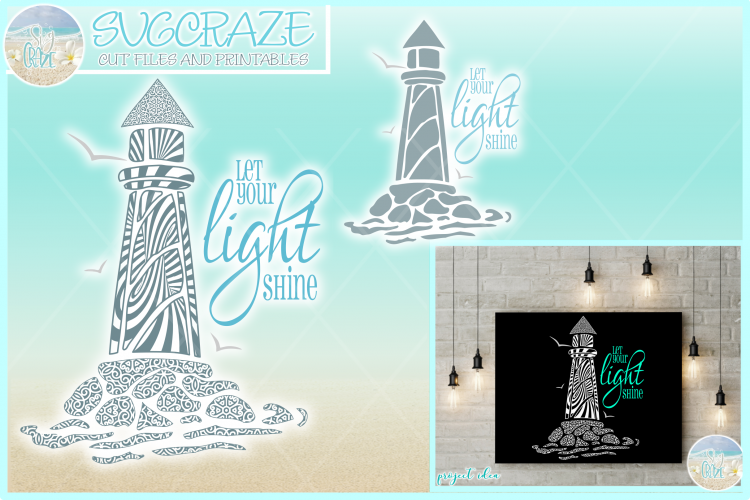 Download Lighthouse Mandala Zentangle Svg Dxf Eps Png Pdf Files