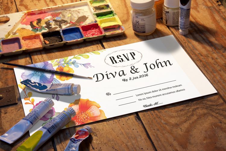 Double Sided Save The Date Card