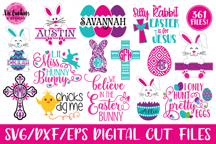 Download MEGA Easter Bundle - SVG, DXF, EPS Cut Files