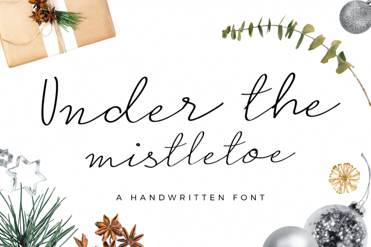 Under the Mistletoe - Handwritten Script Font