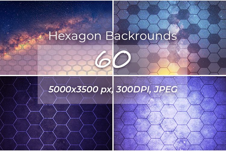 60 Hexagon Backgrounds