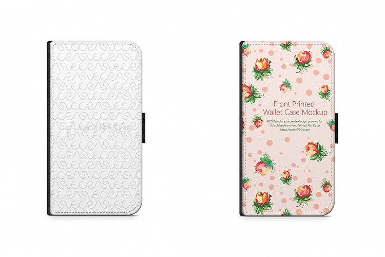 Samsung Galaxy Core Prime 2d Wallet Mobile Case Design Mockup 2014 example image 1