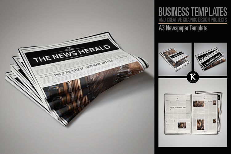 A3 Newspaper Template