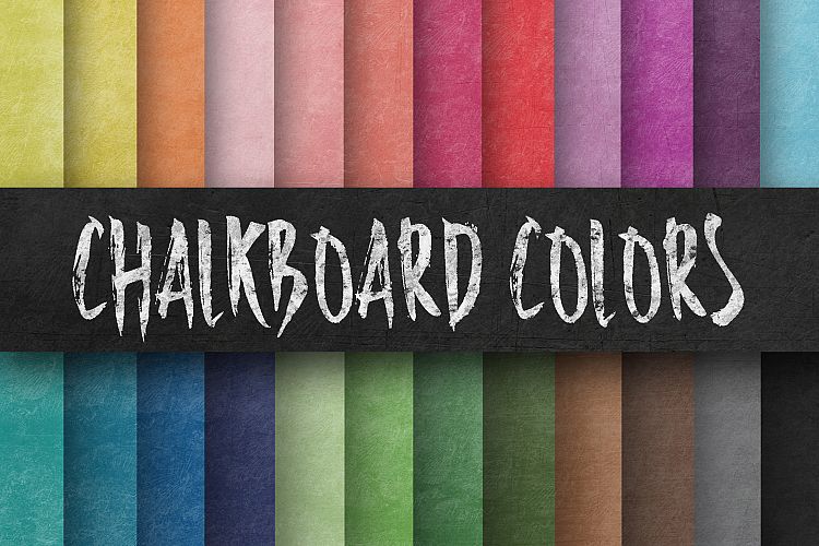 Colorful Chalkboard Paper Textures Digital Paper