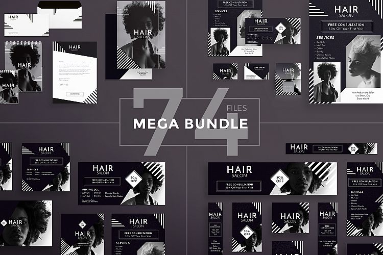 Hair Salon Design Templates Bundle