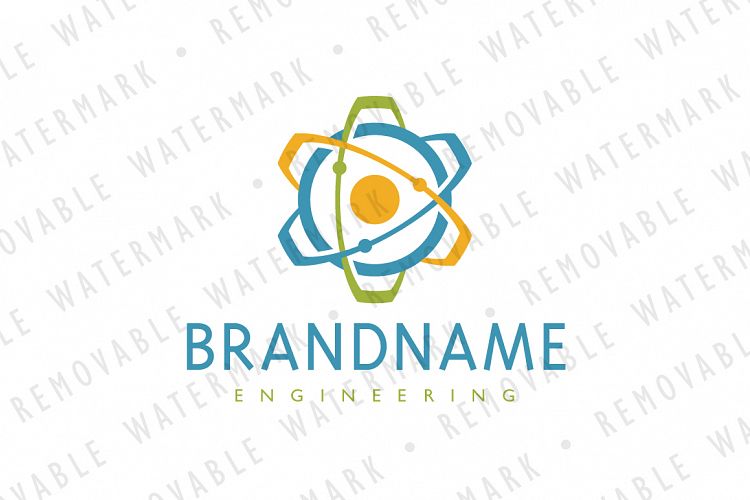 Cogwheel Atom Logo