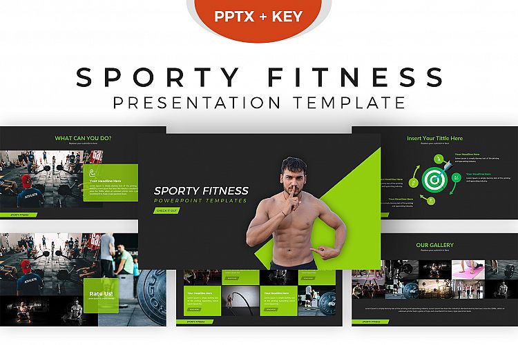 Sporty Fitness Presentation Template