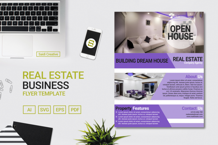 Real Estate Business Flyer Template Design | US Flyer Size