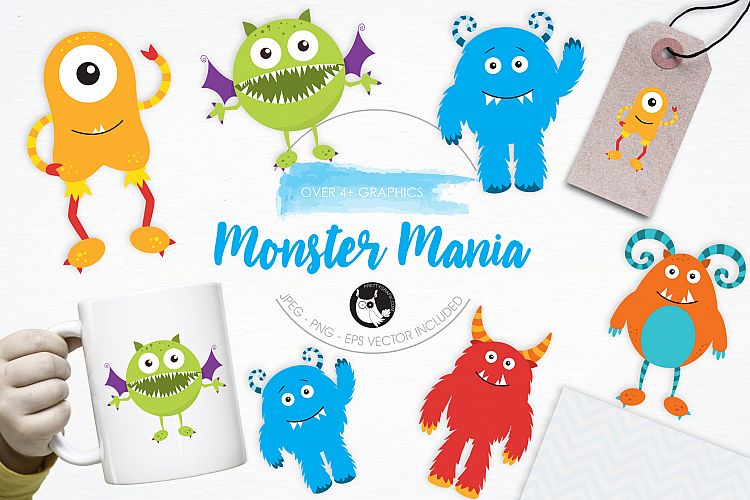 Monster Mania graphics and illustrations