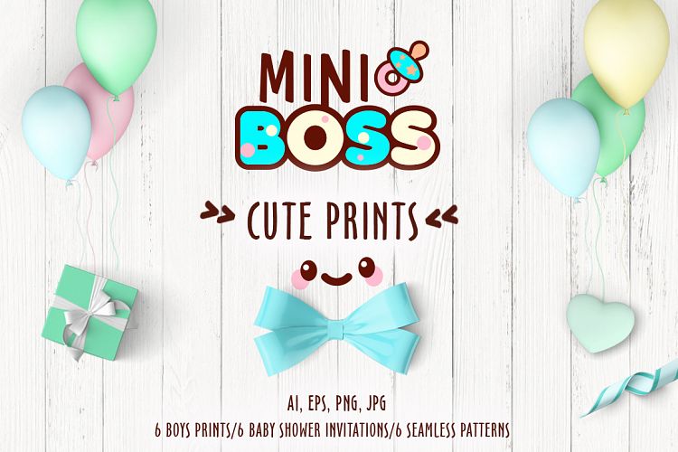 Collection of cute prints for boys