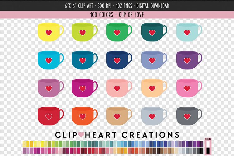 Cup of love Clip Art - 100 Clip Art Graphics
