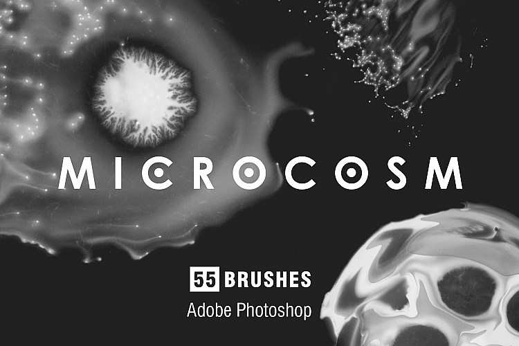 MICROCOSM - 55 Photoshop brushes