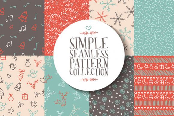 Christmas seamless pattern collection