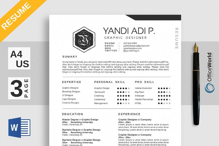 Digital Clean Resume / CV