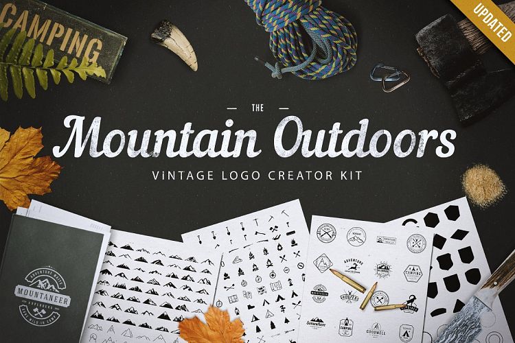 Mountain Outdoor Vintage Logo Kit