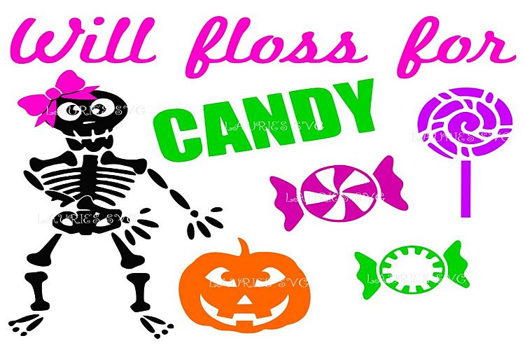 Halloween will floss for candy girl FILE SVG,EPS,DXF,PNG,JPG