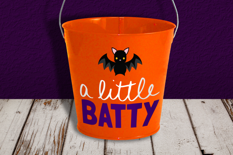 A Little Batty Halloween Bat SVG Design
