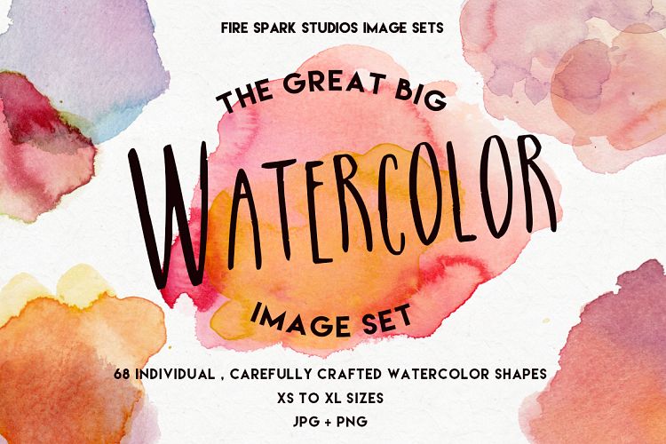 The Great Big Watercolor Image Set