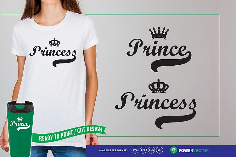 Prince   Princess - Crafts making SVG Files