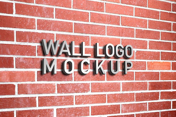 Wall Logo Mockup