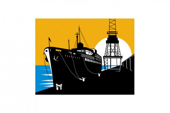 Passenger Cargo Ship Docking example image 1