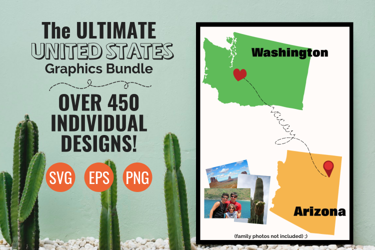 United States SVG Bundle Digital Graphics Set