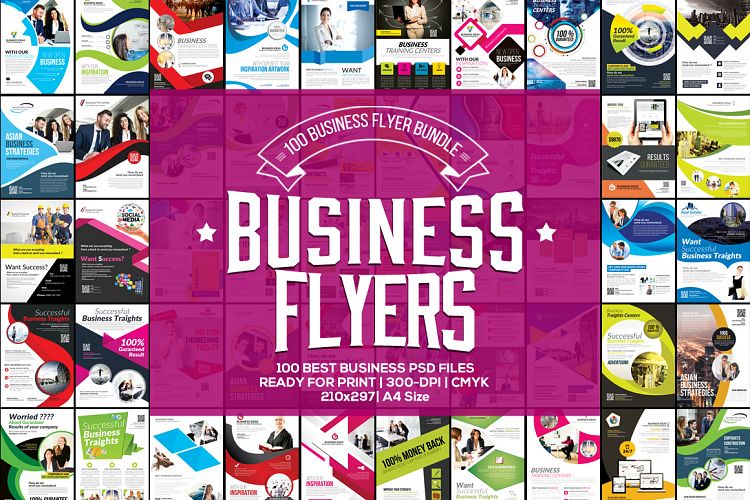 100 Business Flyers Mega Bundle