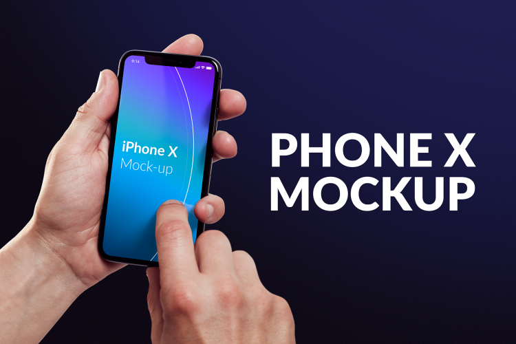 Isolated iPhone X Mock-up