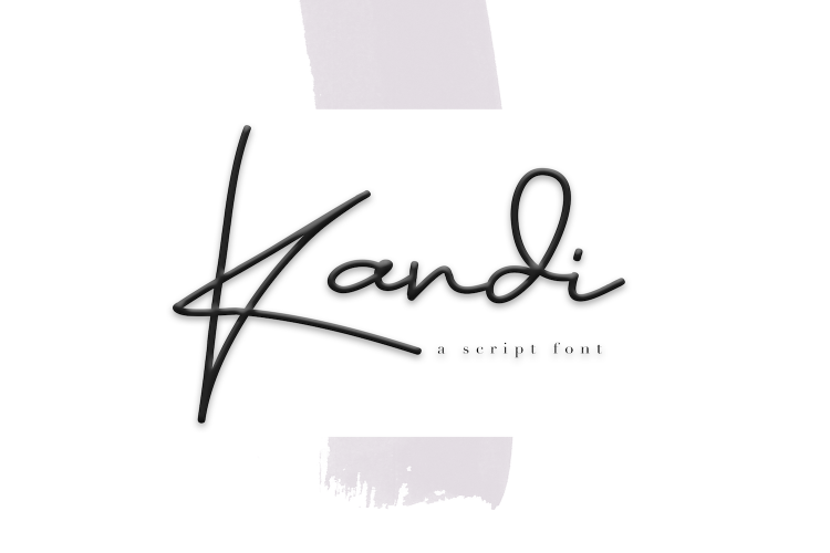 Kandi - A Handwritten Signature Font