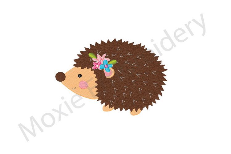 Hedgehog Embroidery Design