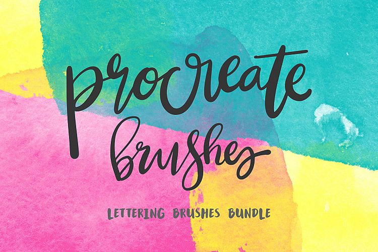 Procreate Lettering 34 Brush Bundle