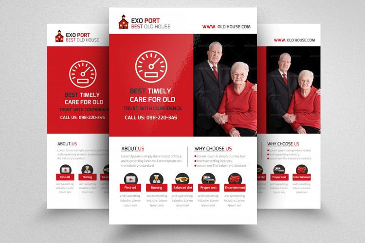 Senior Care Flyer Template