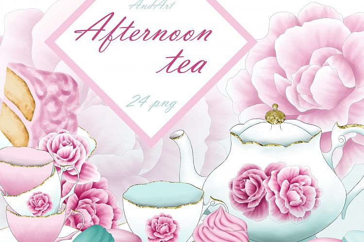 Afternoon tea clipart