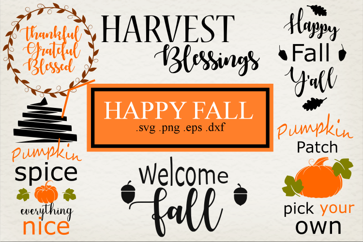 Fall svg png dxf eps