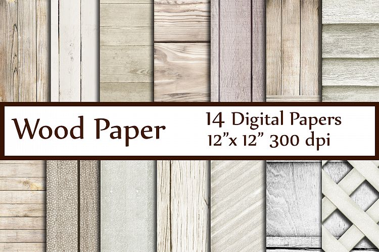 White Wood Digital Paper