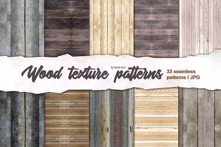 33 wood seamless patterns