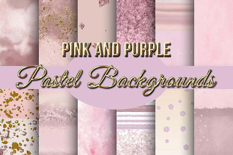 Pastel Pink and Purple Assorted Backgrounds
