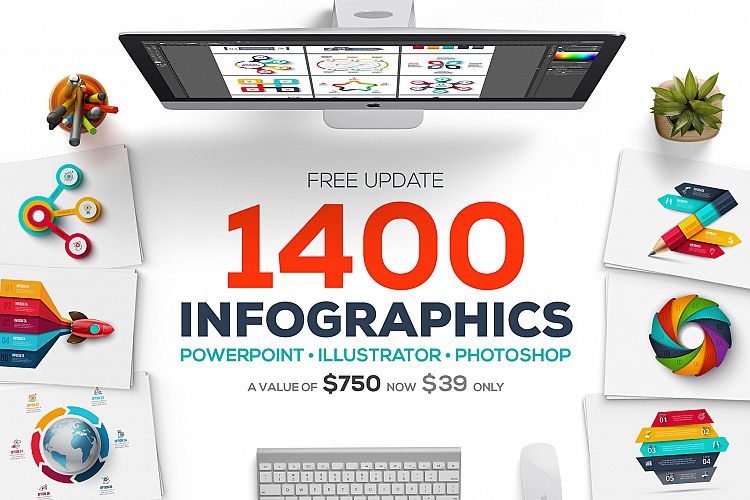 Infographic templates bundle